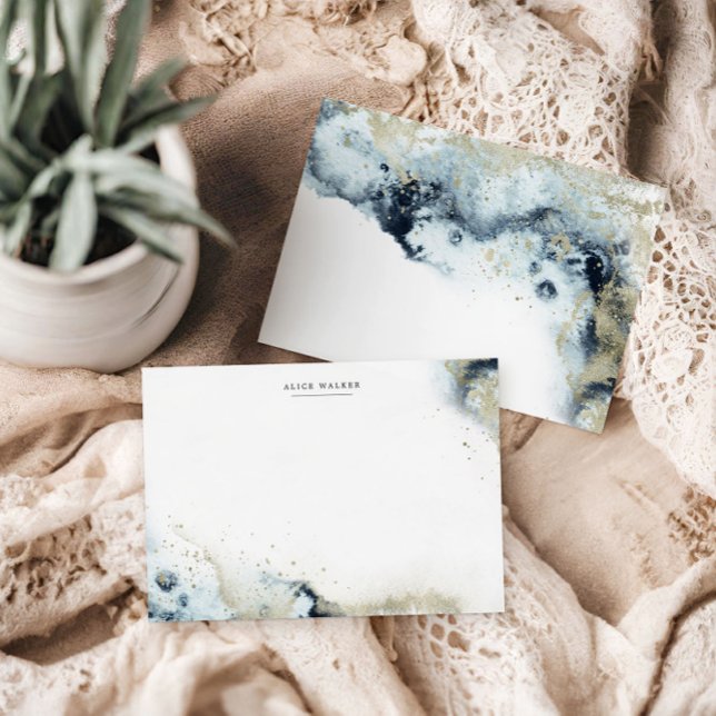 Beachte die Wellen und den Boden der Wasserfarbe Mitteilungskarte (Von Creator hochgeladen)