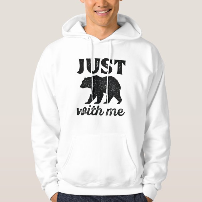Beachte mich einfach. hoodie (Vorderseite)