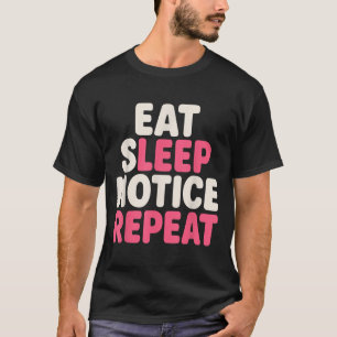 Beachte Sleep-Hinweis Wiederholung von lustigen Sp T-Shirt