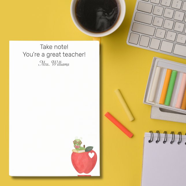 Beachten Sie, dass Ihr großartiger Lehrer, Lehrer  Post-it Klebezettel (Von Creator hochgeladen)