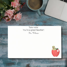 Beachten Sie, dass Ihr großartiger Lehrer, Lehrer Post-it Klebezettel