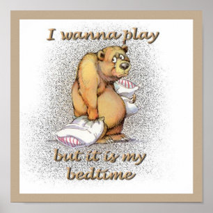Beachtime Bear Poster