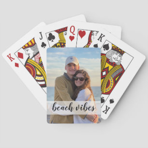 Beachvibes Foto-Nachtgeschenk Spielkarten