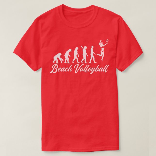 Beachvolleyball-Evolution T-Shirt (Design vorne)