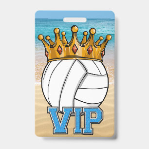 Beachvolleyball-MVP-Abzeichen Ausweis