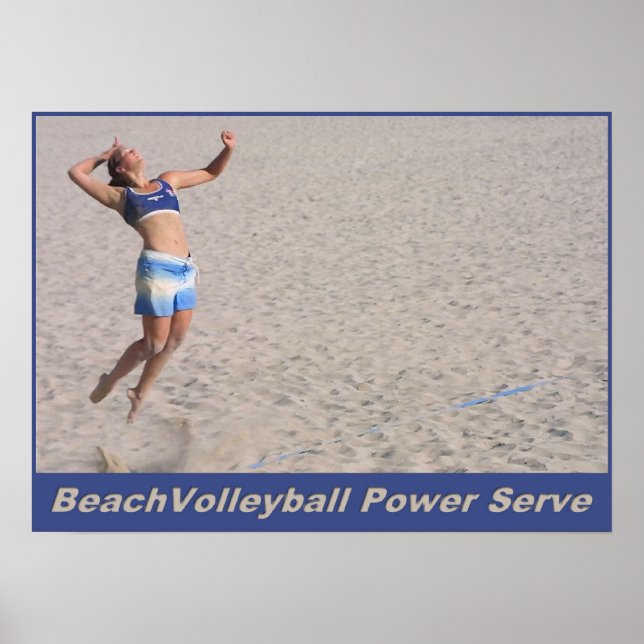BeachVolleyball Power Serve Poster (Vorne)