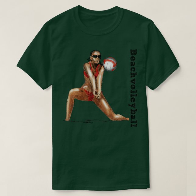 Beachvolleyball T-Shirt (Design vorne)