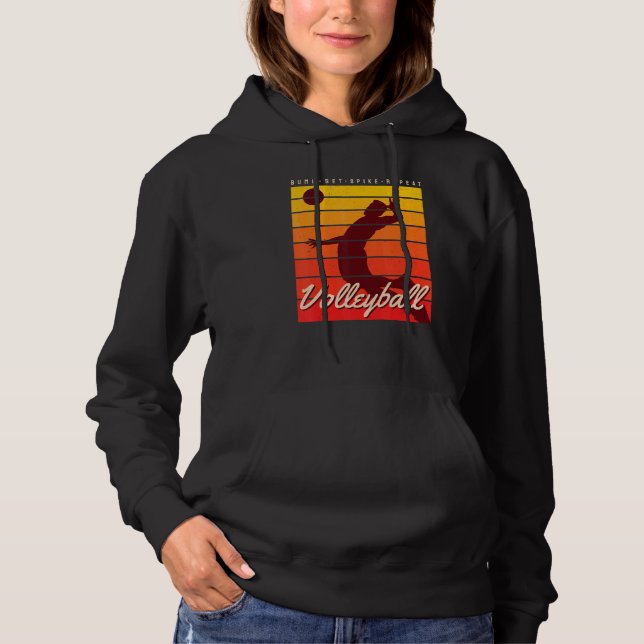 Beachvolleyball-Trainer Bump Set Spike Repea Hoodie (Vorderseite)