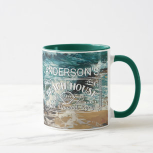 Beachwaves und Sandmalerei Tasse