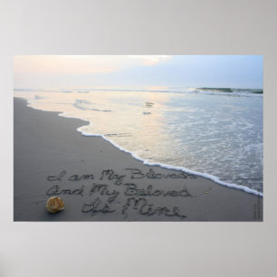 Beachwrites Lied von Solomon 6:3 horizontal Poster
