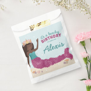 Beachy Birthday Mermaid Gevor Box Pink Aquamarin Geschenktütchen