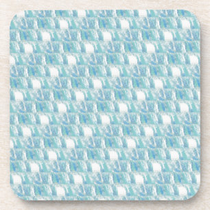 Beachy Blue Karos Untersetzer