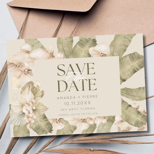 Beachy Boho Foto Wedding Save the Date (Beachy Boho Photo Wedding Save the Date)