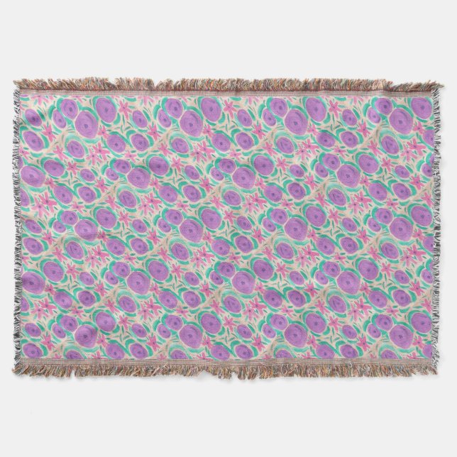 Beachy Boho Print Decke (Vorderseite)