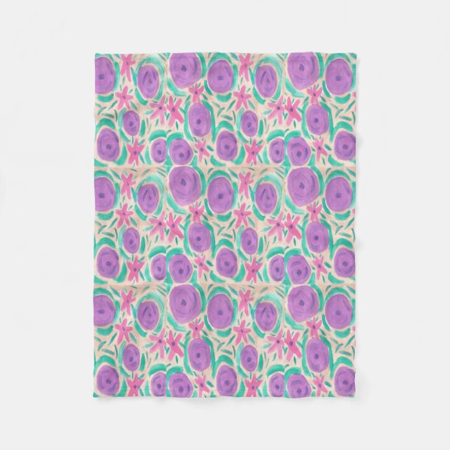 Beachy Boho Print Fleecedecke (Vorderseite)