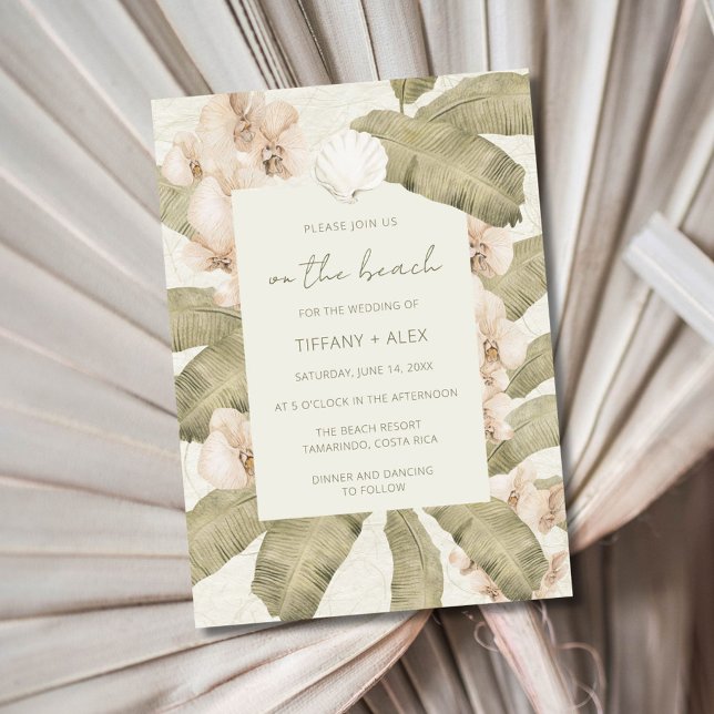 Beachy Boho Wedding Einladung (Beachy Boho Wedding Invitation)