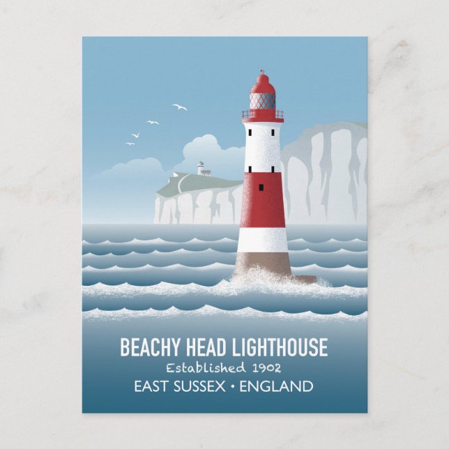 Beachy Head Lighthouse Postkarte (Vorderseite)