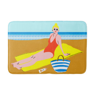 Beachy Keen - gelb Badematte