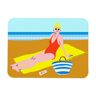 Beachy Keen - Gelb Magnet