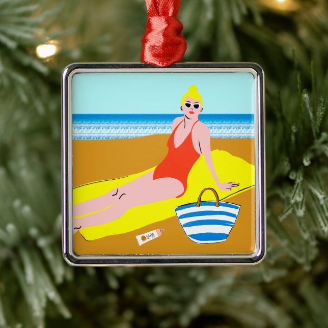 Beachy Keen - Gelb Ornament Aus Metall (Baum)