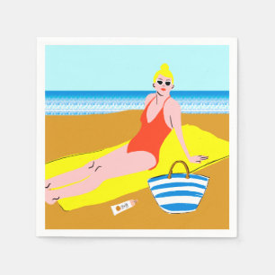 Beachy Keen - gelb Serviette
