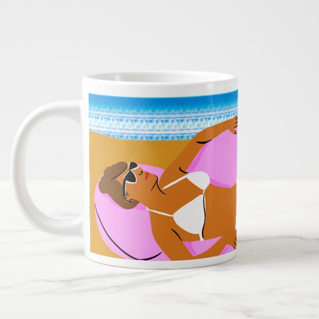 Beachy Keen - Pink Jumbo-Tasse (Links)
