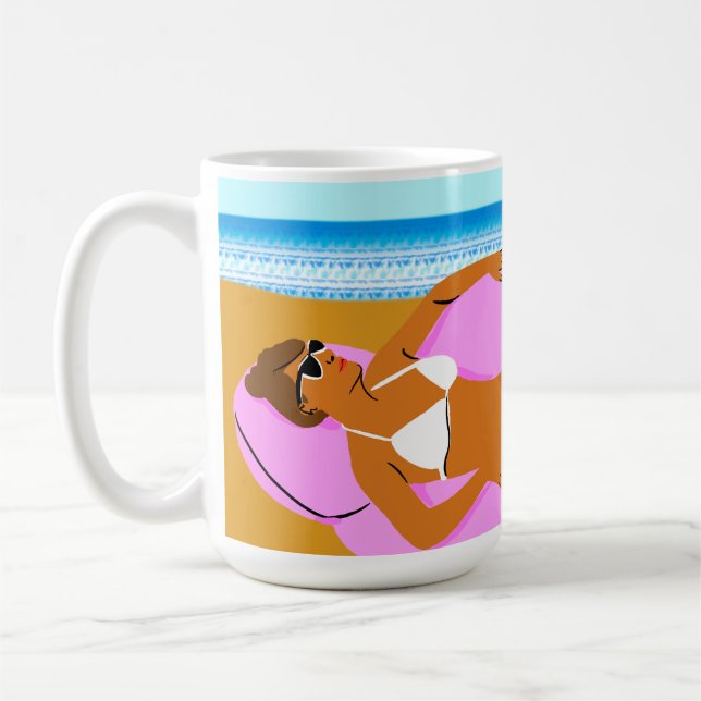 Beachy Keen - Pink Kaffeetasse (Links)