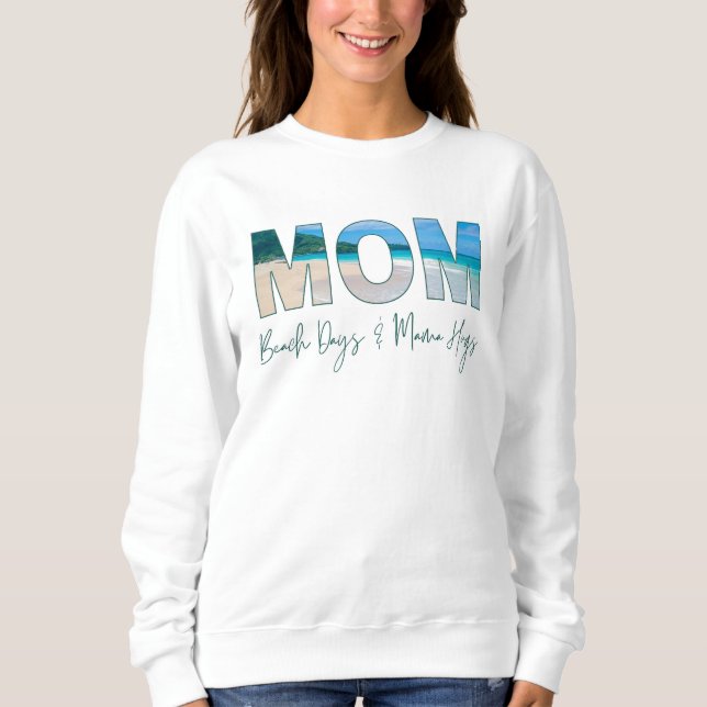 Beachy "MAMA" Sweatshirt | Muttertagsgeschenk (Vorderseite)