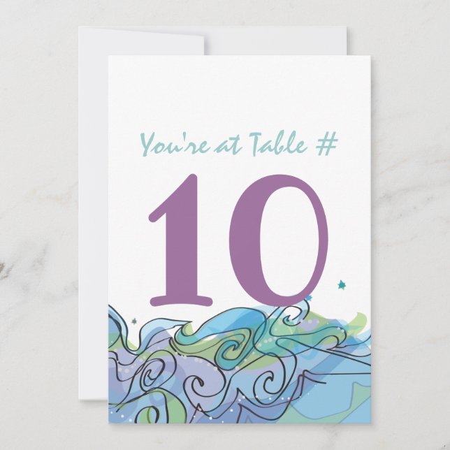 Beachy Ocean Bar Bat Mitzvah Einladungskarte Einladung (Vorderseite)