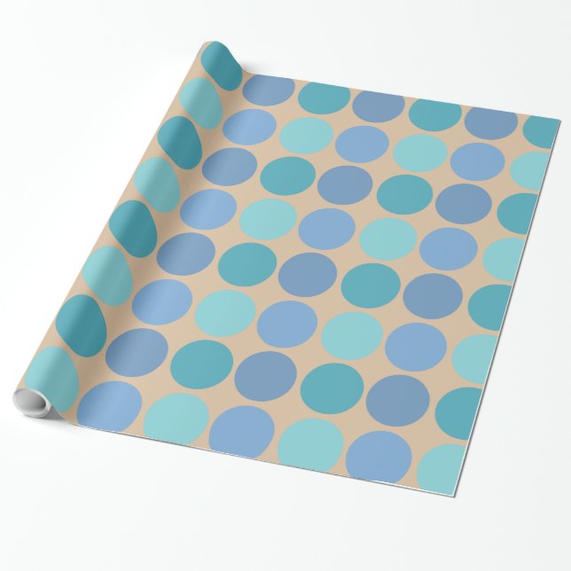 Beachy Polka Dots Geschenkpapier (Ungerollt)