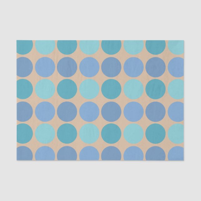 Beachy Polka Dots Seidenpapier (Vorderseite)