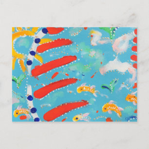 Beachy Postcard Postkarte