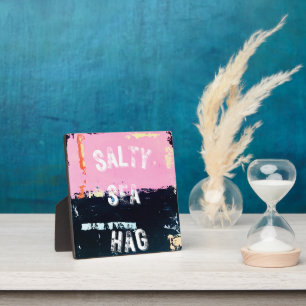 Beachy Tabletop-Plakette mit Aasel Fotoplatte