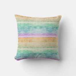 Beachy Watercolor Lines Ombre Moderner Minimal Kissen