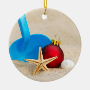 Beachy Weihnachten Keramikornament