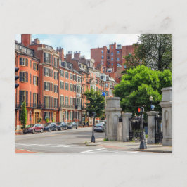 Beacon Hill Boston Massachusetts Postcard Feiertagspostkarte