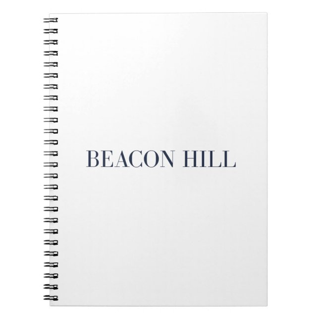 Beacon Hill Notebook | Boston Massachusetts Notizblock (Vorderseite)