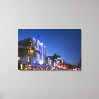 Beacon Hotel, Ocean Drive, South Miami Beach, Flai Leinwanddruck
