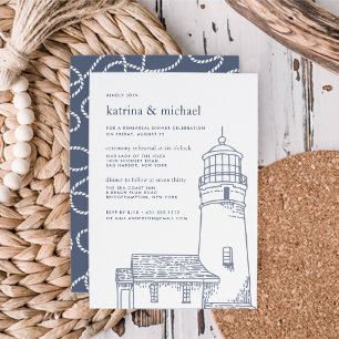 Beacon   Nautic Zeremonie Probe Dinner Einladung