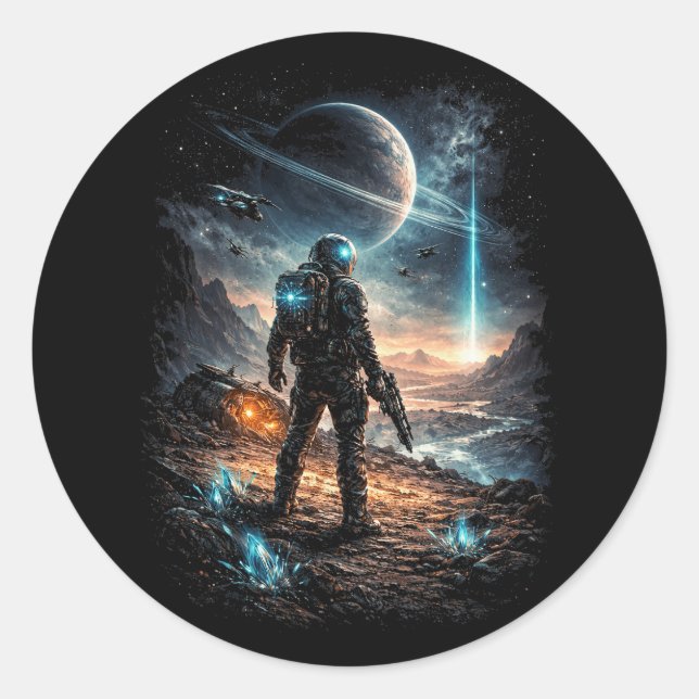 Beacon on the Distant World Runder Aufkleber (Vorderseite)