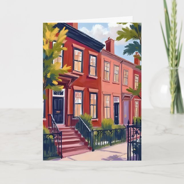 Beacon Street Boston Massachusetts Karte (Vorderseite)