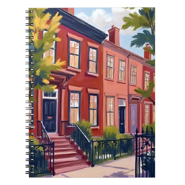 Beacon Street Boston Massachusetts Notizblock (Vorderseite)