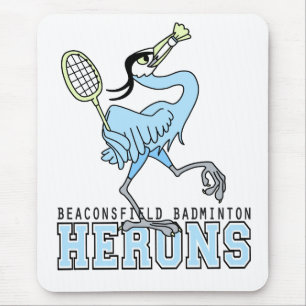 Beaconsfield Badminton-Reiher Mousepad