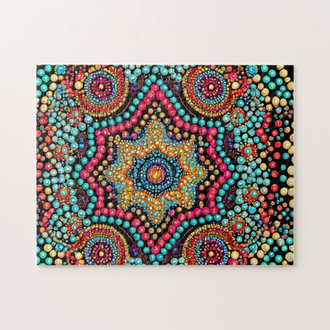 Bead Pattern 2 Foto Puzzles Internet Jigsaw Puzzle (Horizontal)