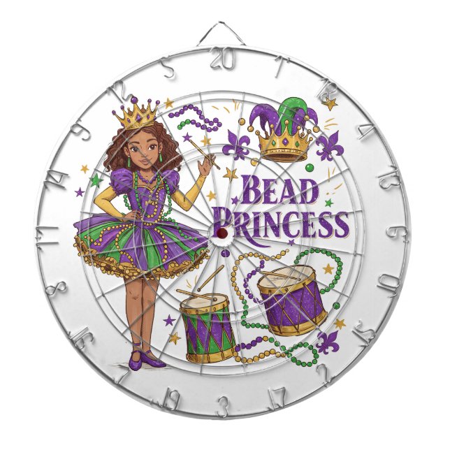 Bead Princess - Mardi Gras Dartscheibe (vorne)