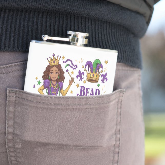 Bead Princess - Mardi Gras Flachmann (Beispiel)