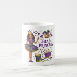 Bead Princess - Mardi Gras Kaffeetasse