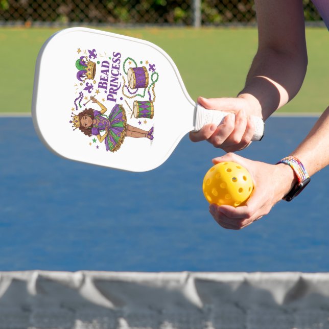 Bead Princess - Mardi Gras Pickleball Schläger (InSitu)