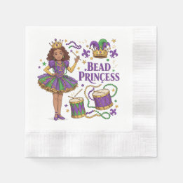 Bead Princess - Mardi Gras Serviette