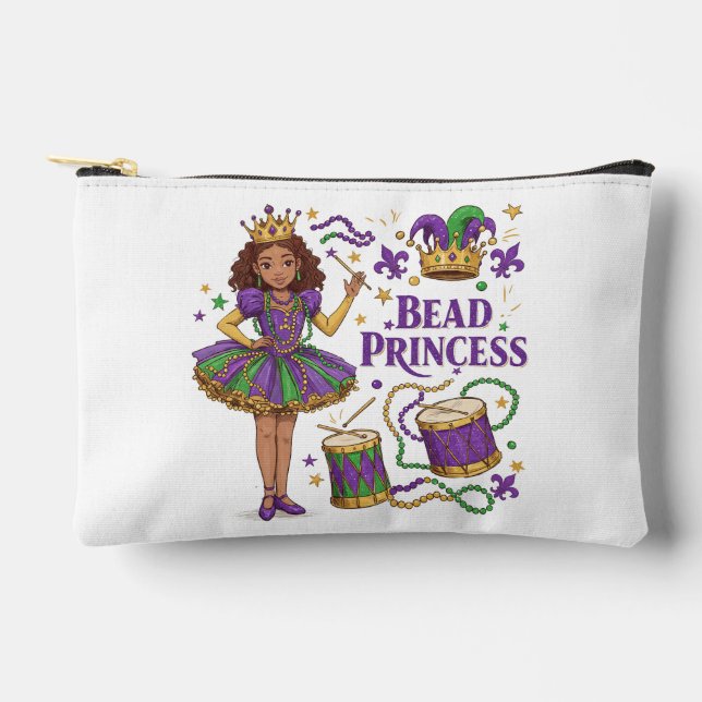 Bead Princess - Mardi Gras Zubehörtasche (Vorderseite)